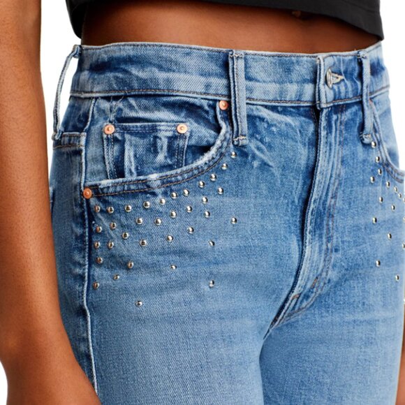 MOTHER SUPERIOR The Insider Flood Metal Magic Mid-Rise Baby Bootcut 29 EUC $359 - Picture 7 of 16